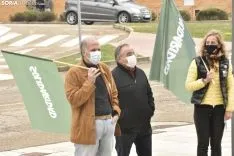 Concentración de Vox y Solidaridad en Soria. 