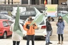 Concentración de Vox y Solidaridad en Soria. 