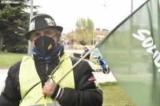 Concentración de Vox y Solidaridad en Soria. 
