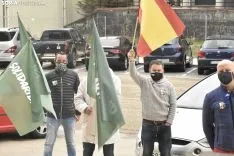 Concentración de Vox y Solidaridad en Soria. 