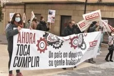 Concentración de CCOO en el 1 de Mayo. 