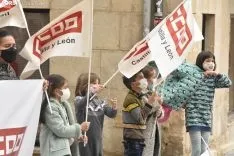 Concentración de CCOO en el 1 de Mayo. 