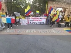 Una imagen de la concentración de este sábad en la capital. /SN
