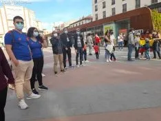 Una imagen de la concentración de este sábad en la capital. /SN