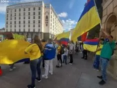 Una imagen de la concentración de este sábad en la capital. /SN