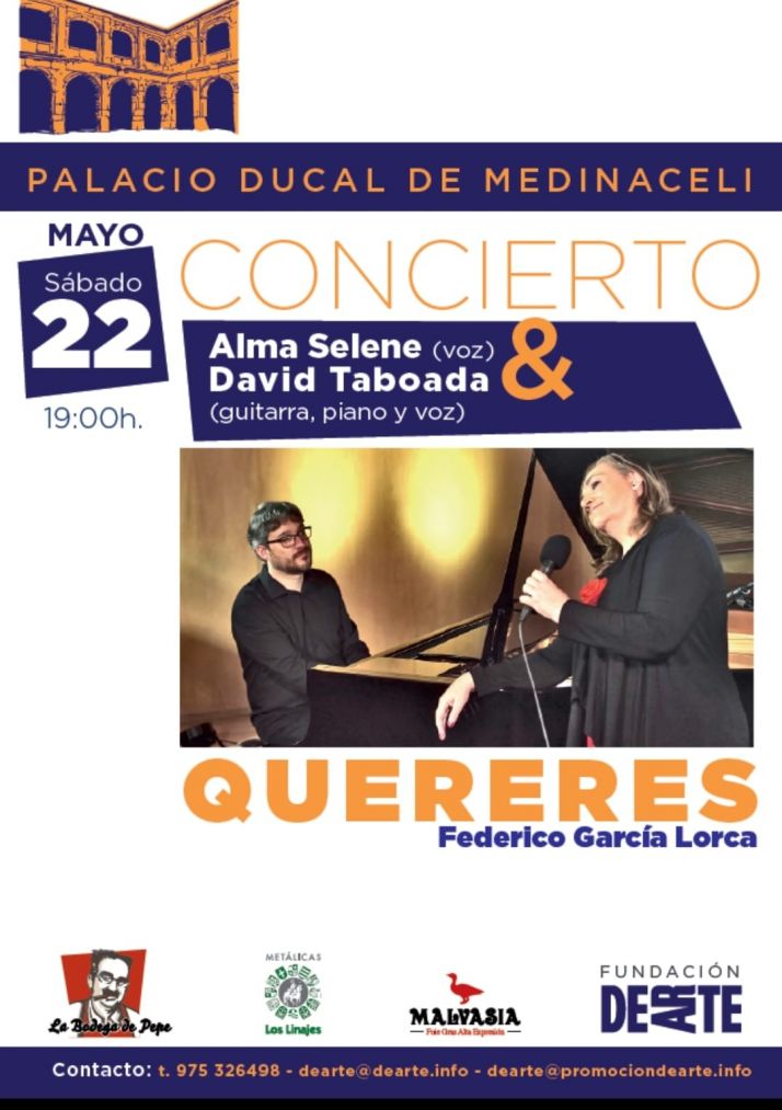 Alma Selene y David Taboada deleitarán esta tarde al público de Medinaceli