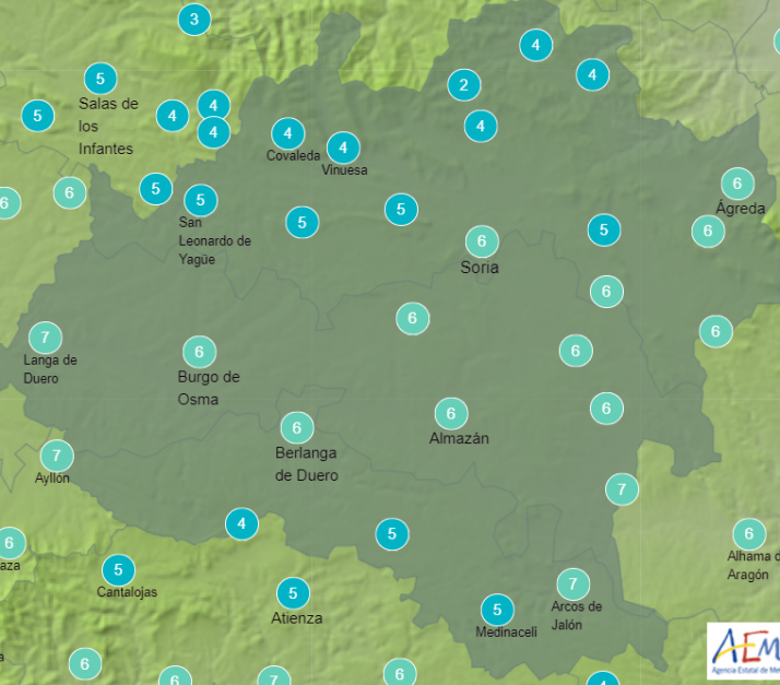 El tiempo en Soria: Se mantiene la bajada en las temperaturas