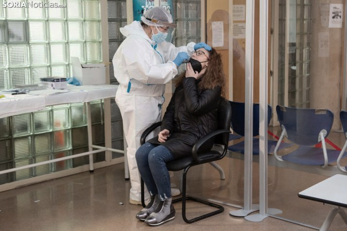 Una imagen de las pruebas de cribado en Ólvega que fueron desarrolladas en noviembre pasado. /María Ferrer