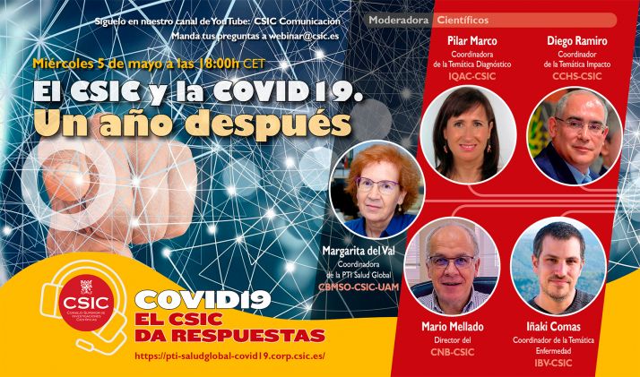 Cinco expertos explican los resultados de la Plataforma Salud Global del CSIC tras un año de investigación sobre el SARS-CoV-2 