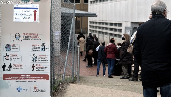 Más de la mitad de los sorianos vacunables han recibido al menos la primera dosis