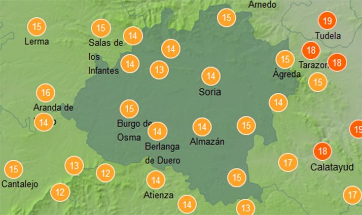 El tiempo en Soria: Más despejado y suben las temperaturas