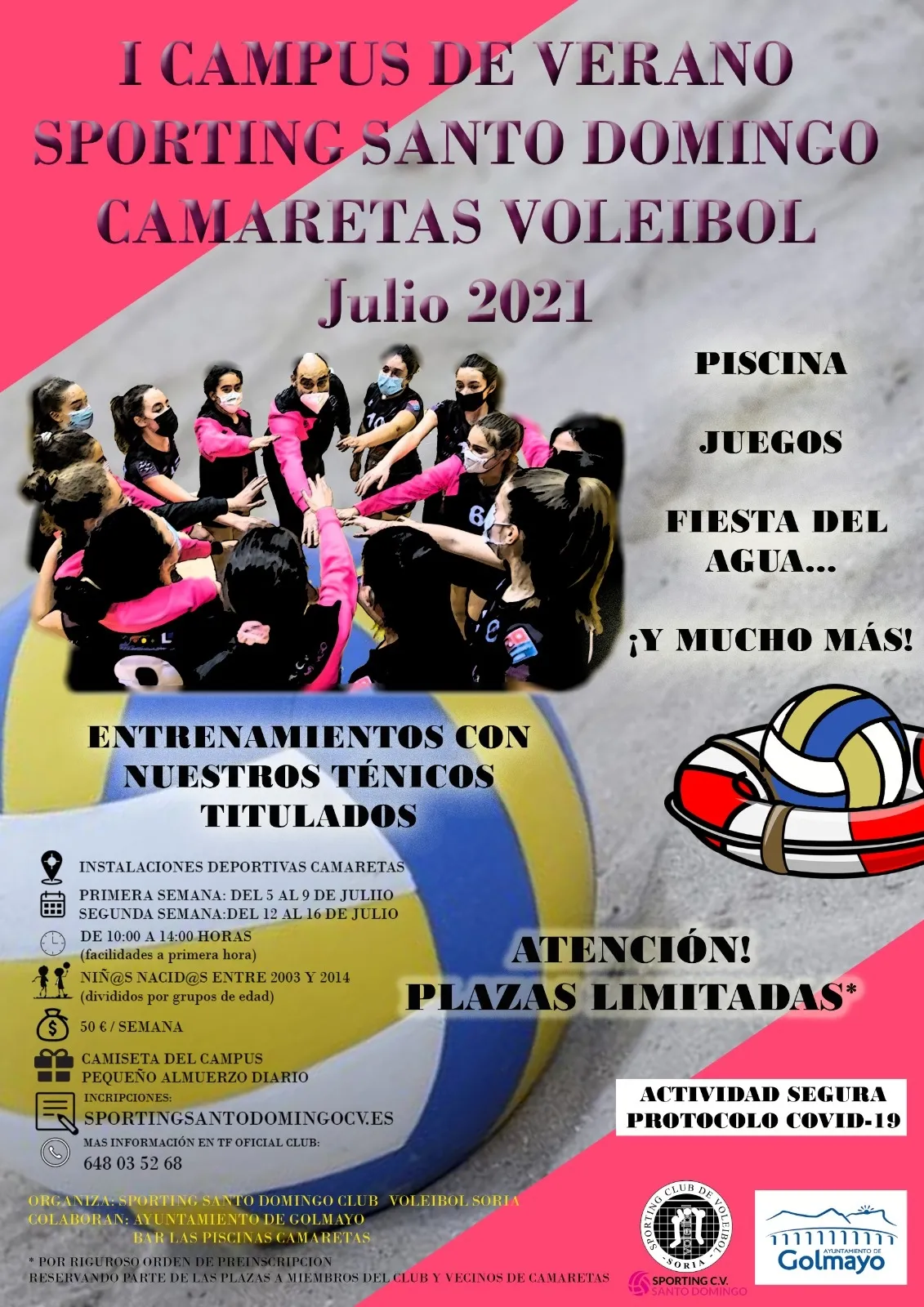 Foto 2 - El campus estival del Sporting-CV Santo Domingo, en las dos primeras semanas de julio 