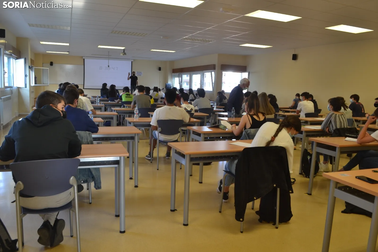 Una imagen de la primera jornada de la EBAU en el Campus de la UVa.