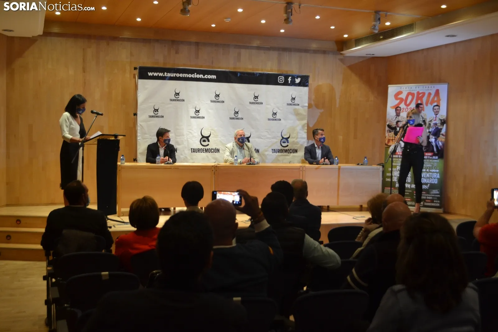 Una imagen de la presentación oficial del regreso de los toros a Soria. /SN