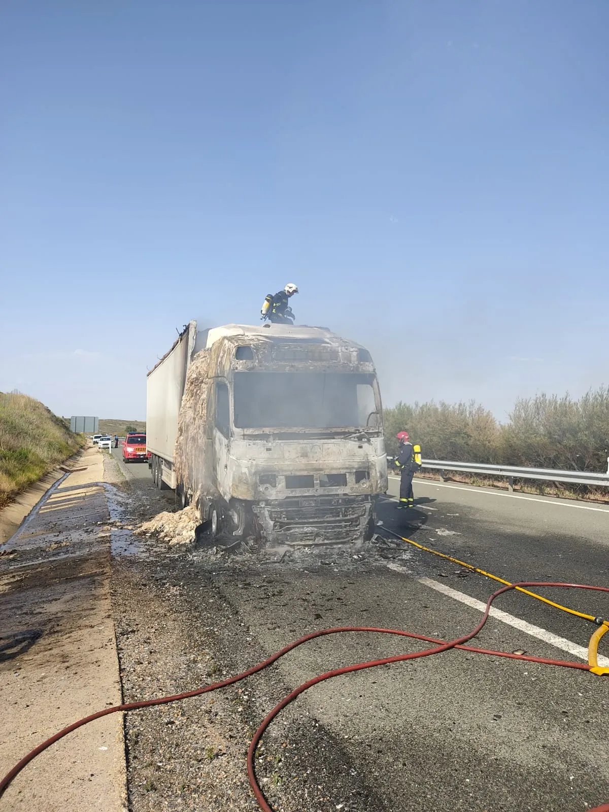 Imágenes del incendio.