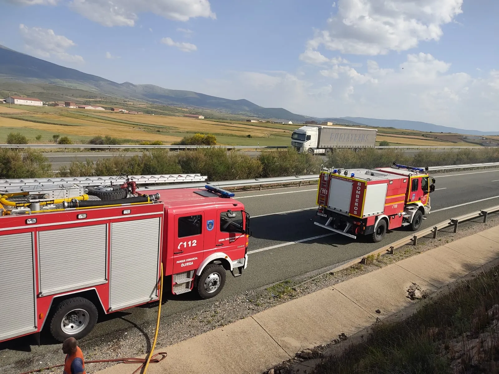 Imágenes del incendio.
