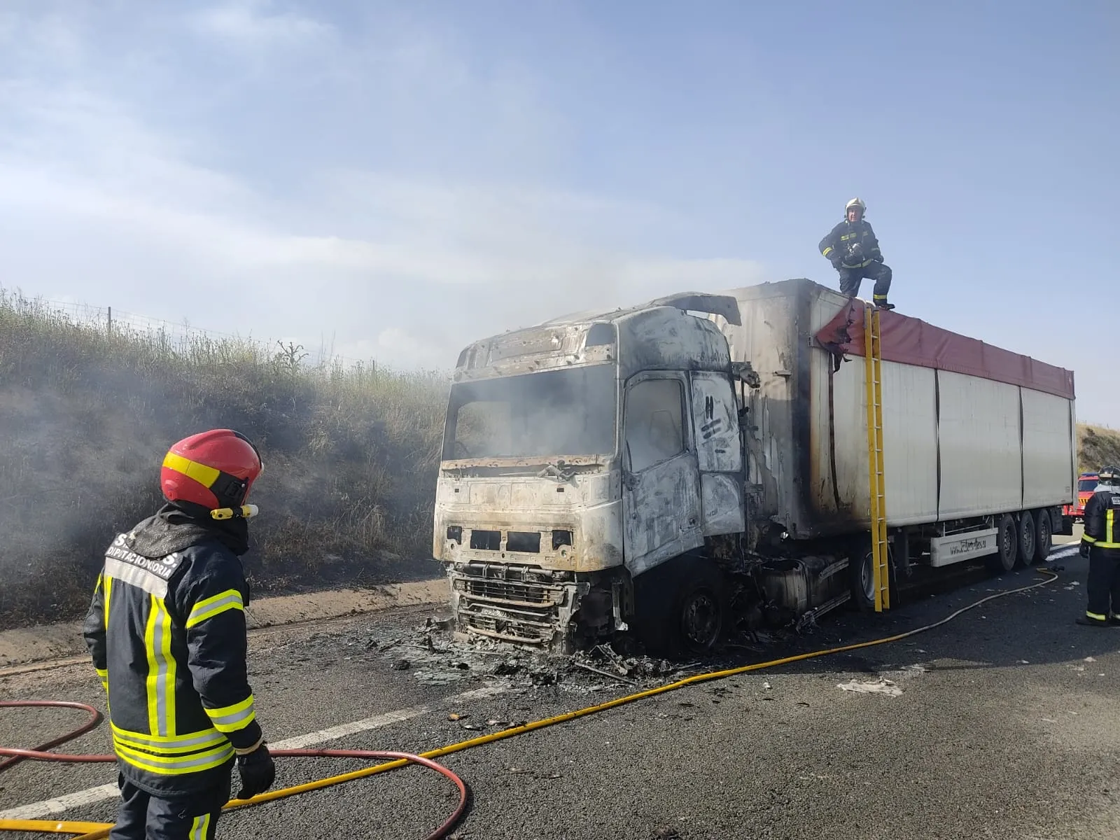 Imágenes del incendio.