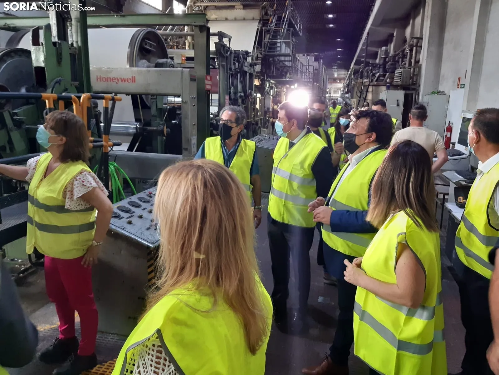 Imágenes de la visita de Carriedo a Sarrió.