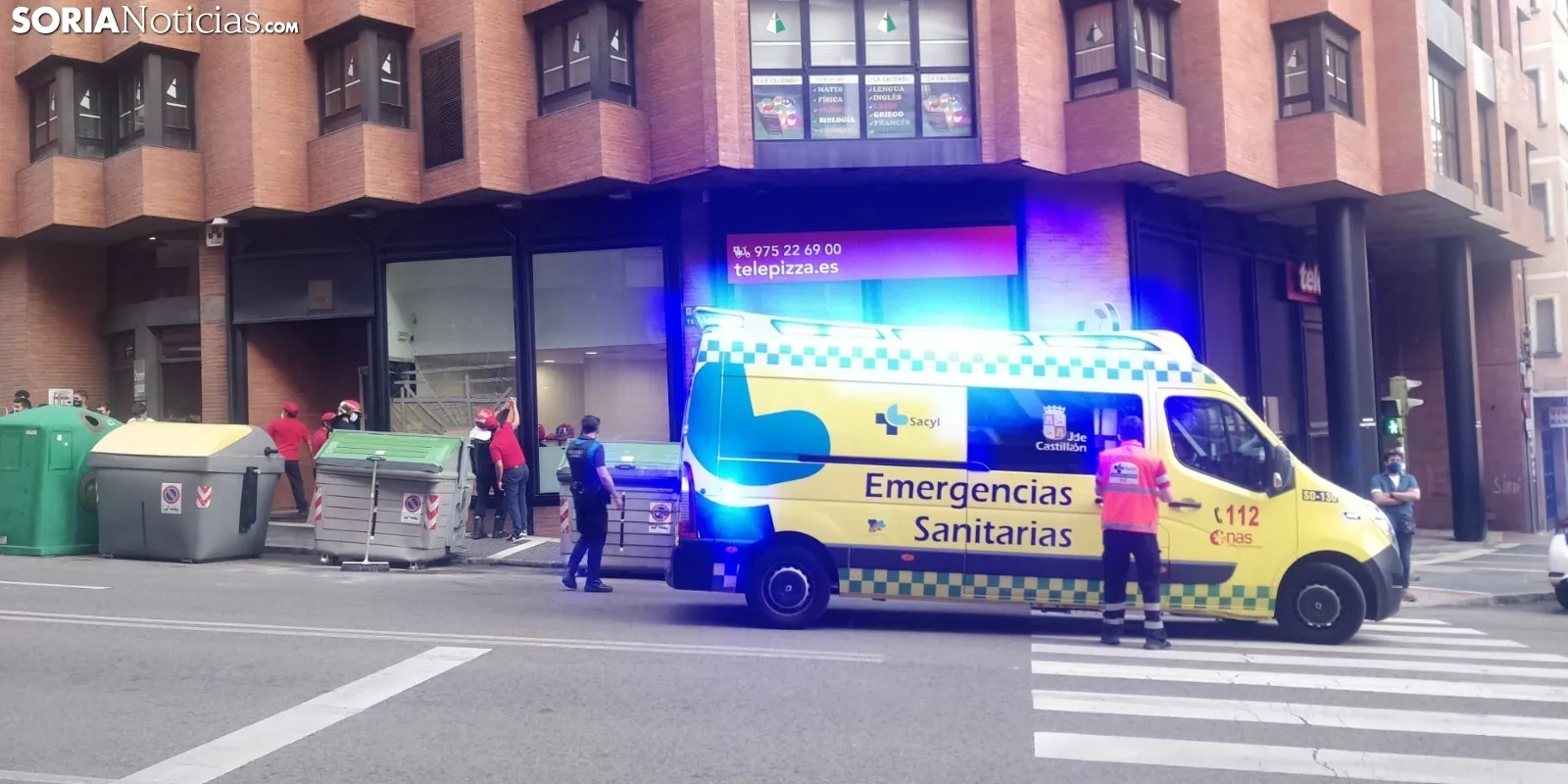 Una imagen del operativo tras el accidente. /SN