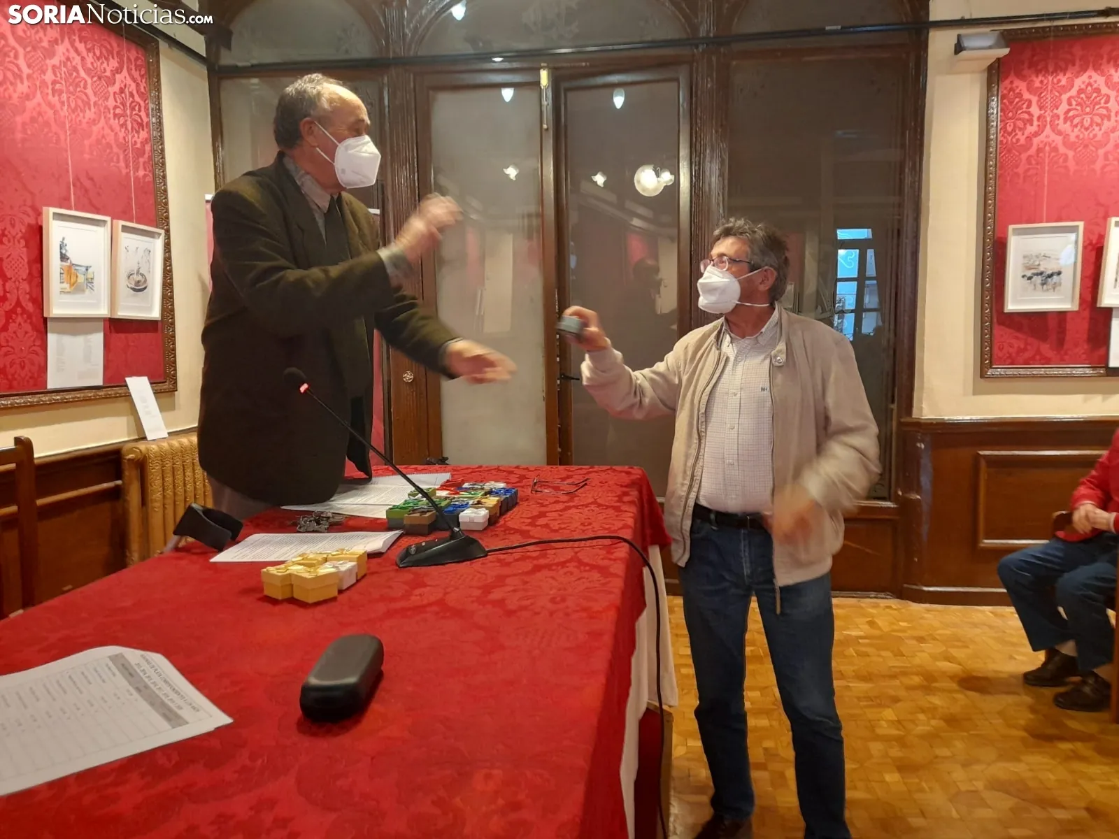 Una imagen del acto celebrado en el Casino esta tarde. /SN