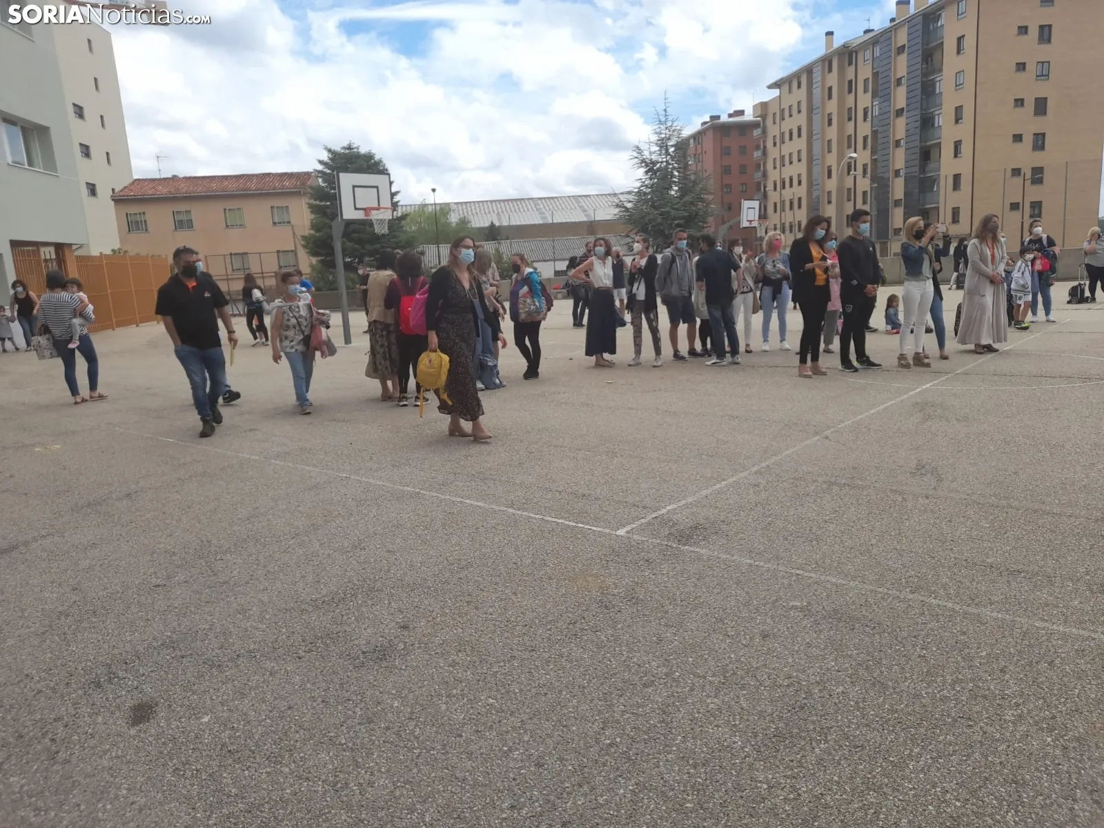 Una imagen del patio de Escolapios hoy. /SN
