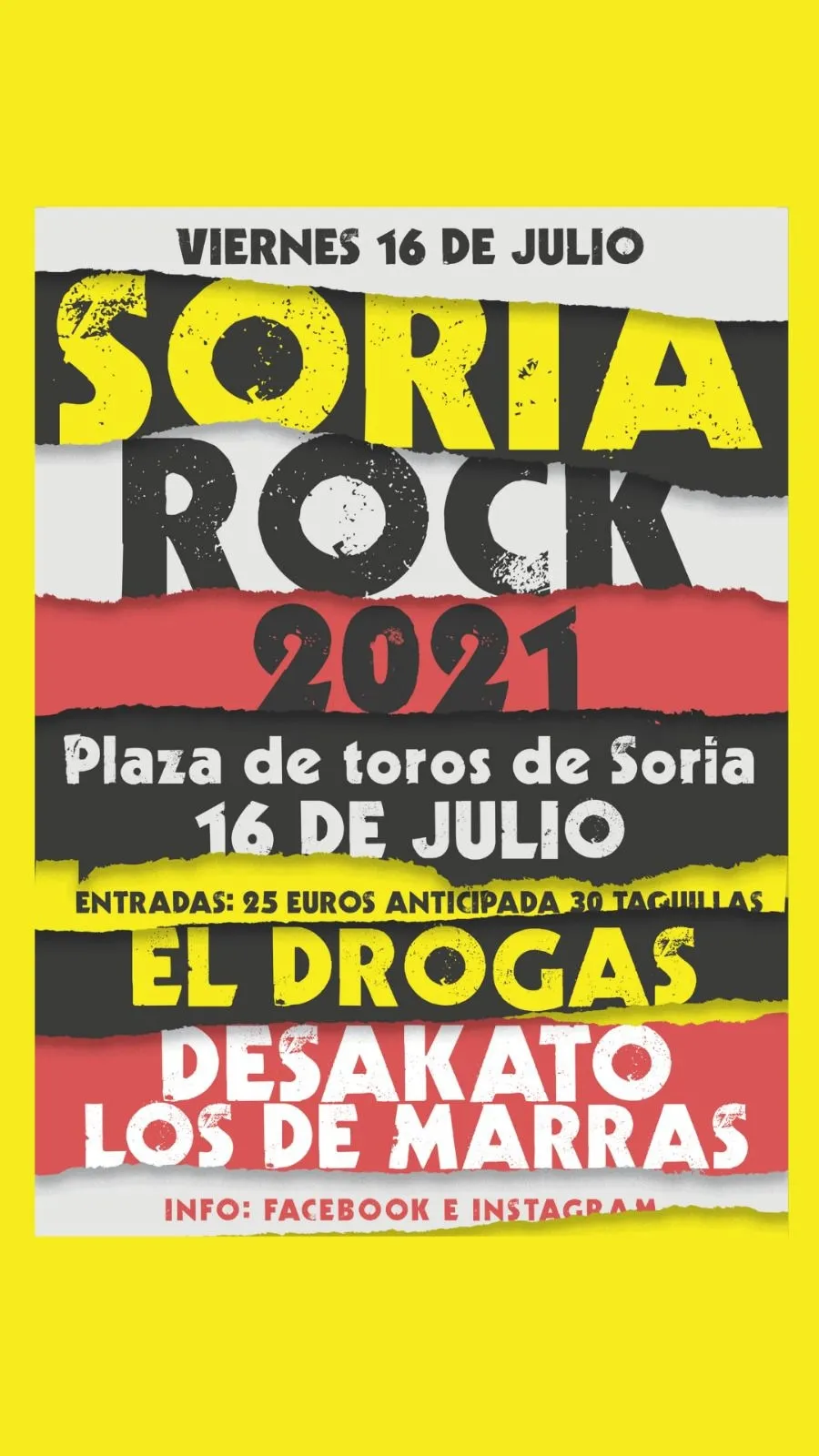 Foto 2 - Desakato, el Drogas y Los Gandules, en el Soria Rock 2021