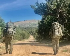 Maniobras del Regimiento de Infantería 'América' nº 66, de Cazadores de Montaña.