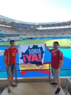 Foto 4 - Soria con la Selecci&oacute;n Espa&ntilde;ola en Sevilla
