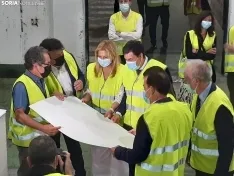 Imágenes de la visita de Carriedo a Sarrió.