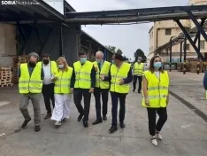 Imágenes de la visita de Carriedo a Sarrió.