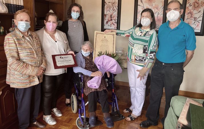 Fernanda Martín celebra su 100 cumpleaños en San Leonardo de Yagüe