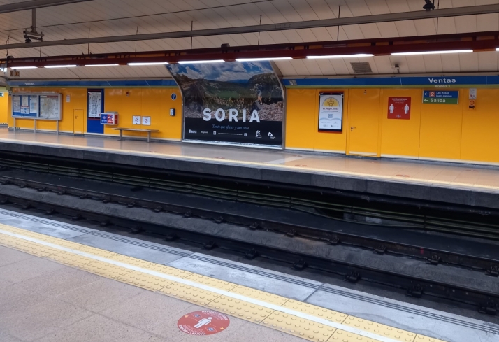 Soria se cuela en el Metro de Madrid como un soplo de aire fresco