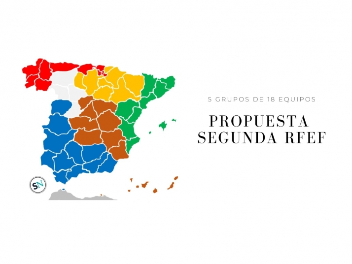 Propuesta para el complicado mapa de la Segunda Federación 