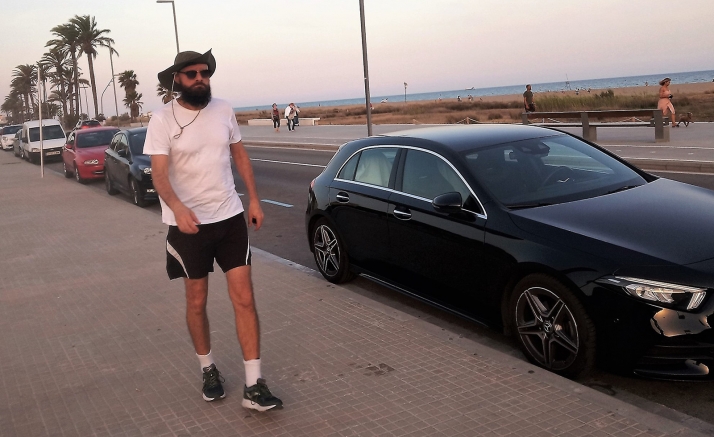 Abrahams, durante la caminata de 10 días /ND