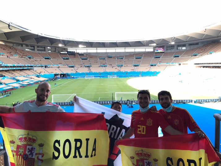 Soria con la Selección Española en Sevilla