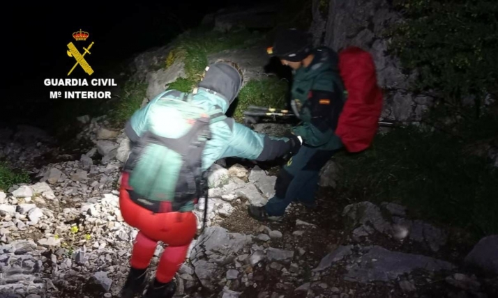 Rescatada una montañera con hipotermia en el Canal de Asotín