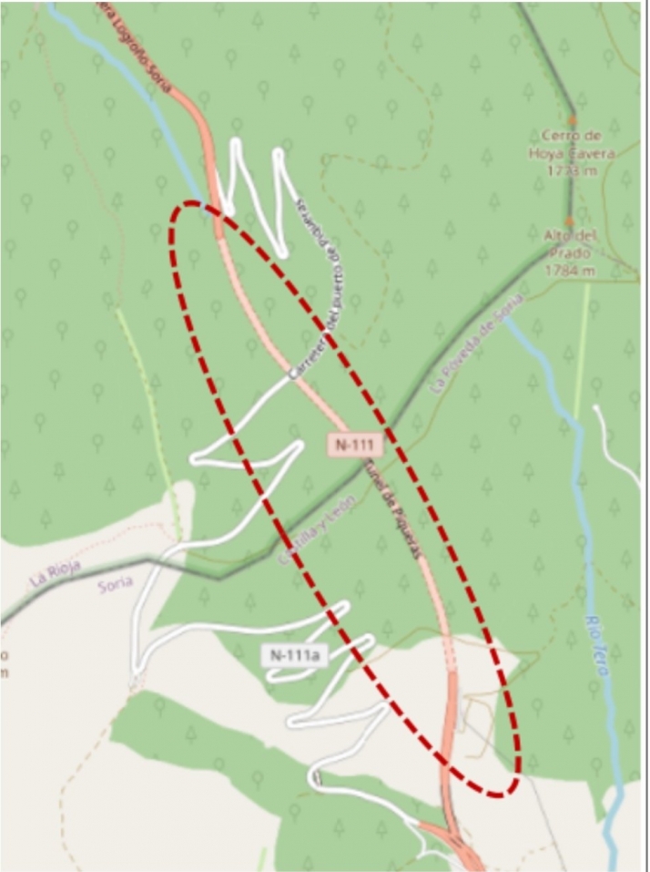 Cerrado el túnel de Piqueras entre Soria y La Rioja por obras