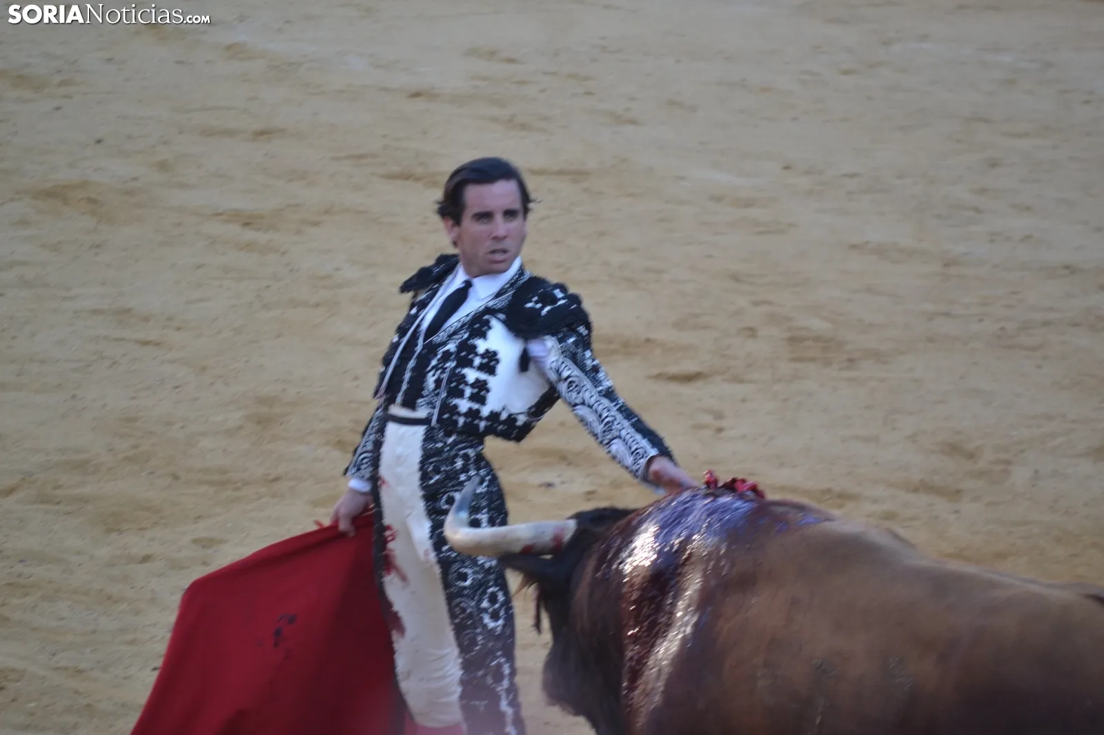 Una imagen de la tarde este sábado en la plaza de toros de San Benito. /SN