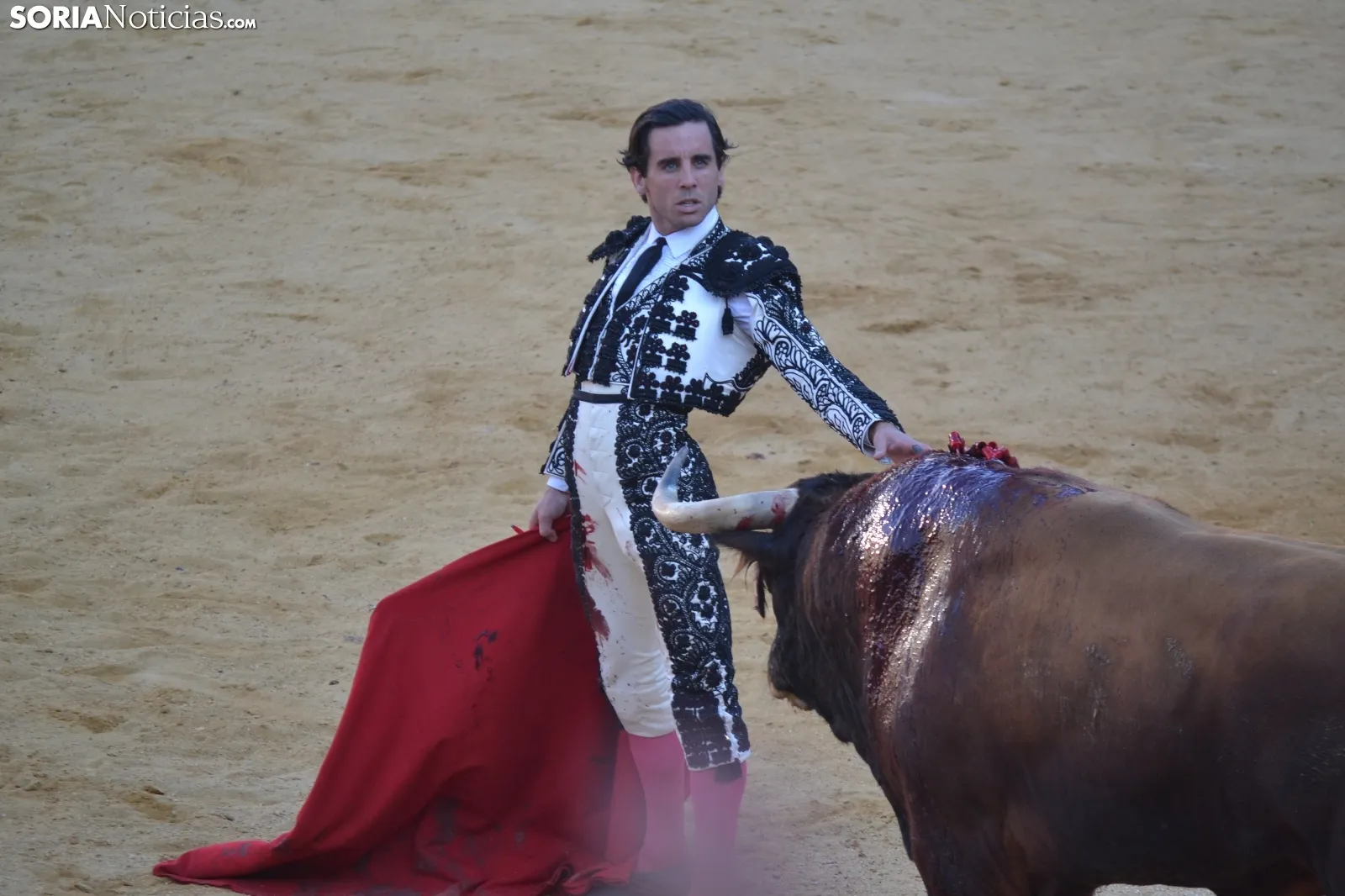Una imagen de la tarde este sábado en la plaza de toros de San Benito. /SN