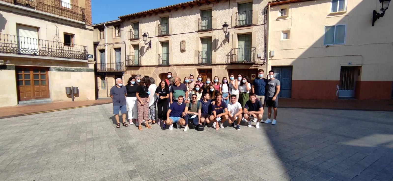 Uno de los grupos en su visita a Ólvega. /CCM