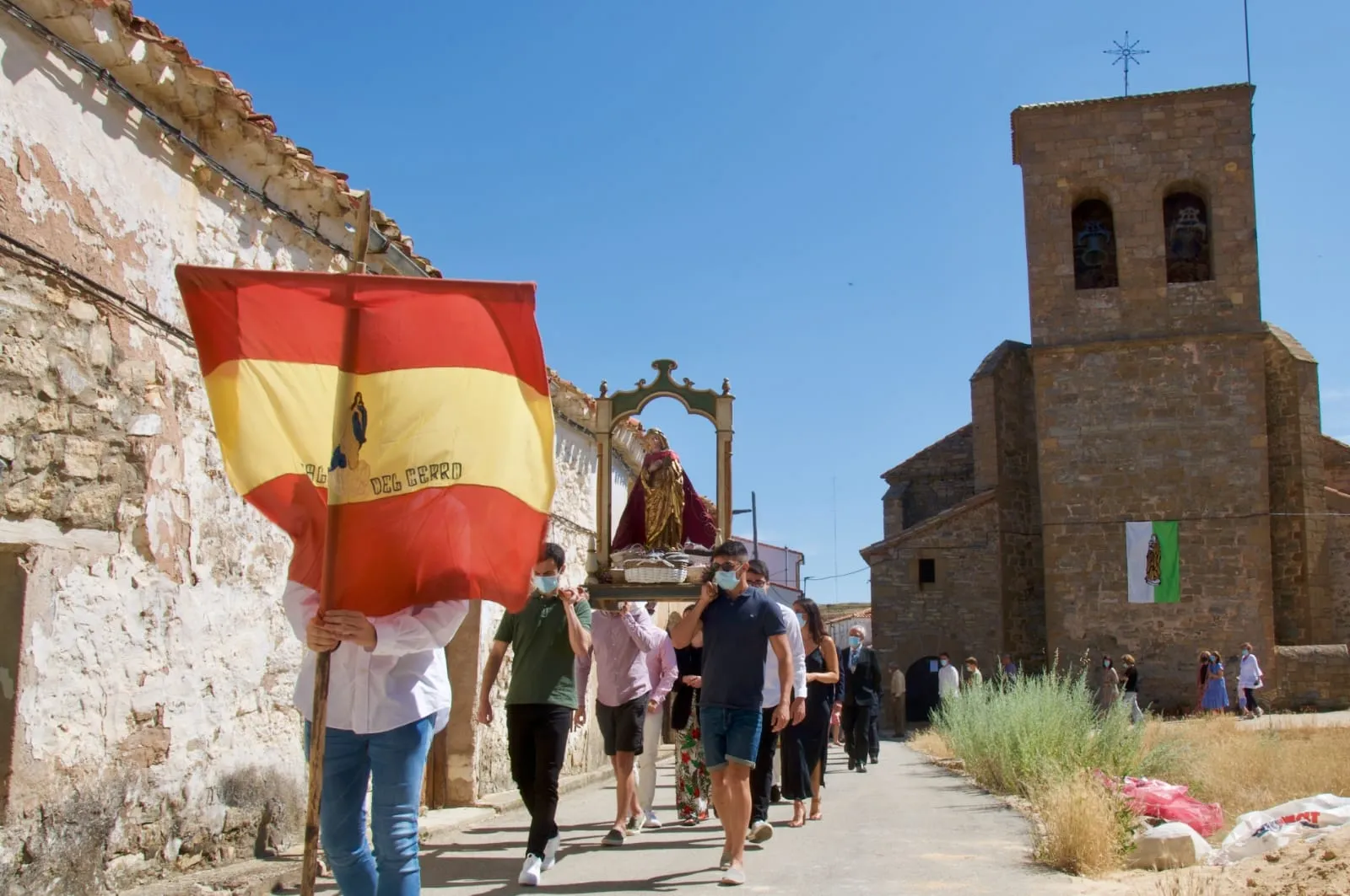Celebración en honor a Santa María Magdalena en Valdelagua del Cerro.