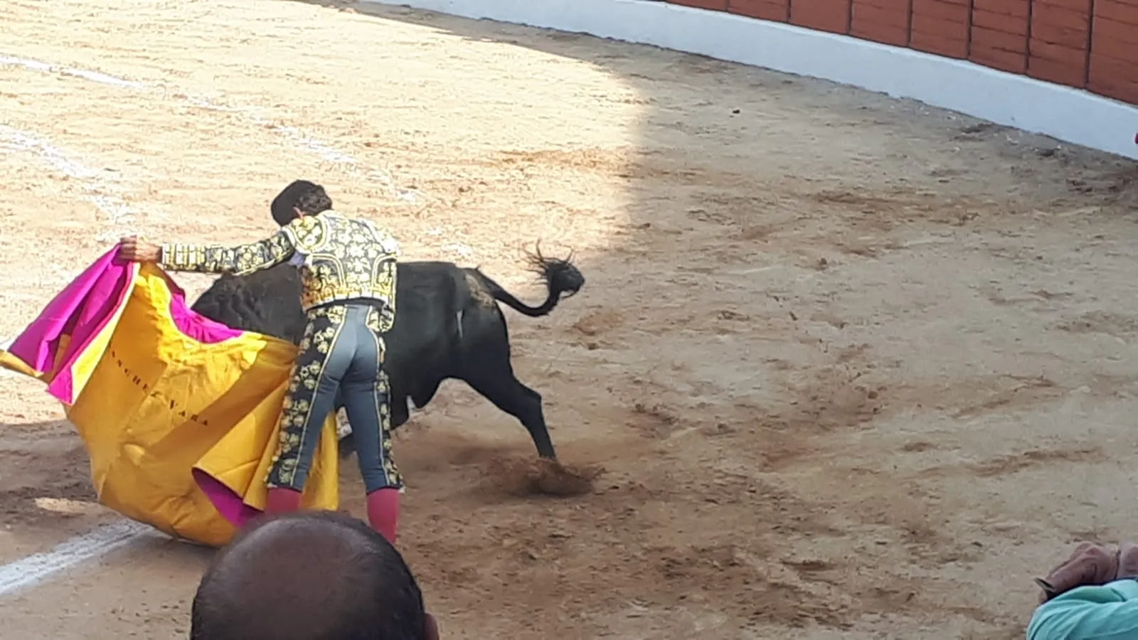 Foto 2 - Nueve orejas y dos rabos en la corrida de El Burgo: los tres actuantes salen por la puerta grande