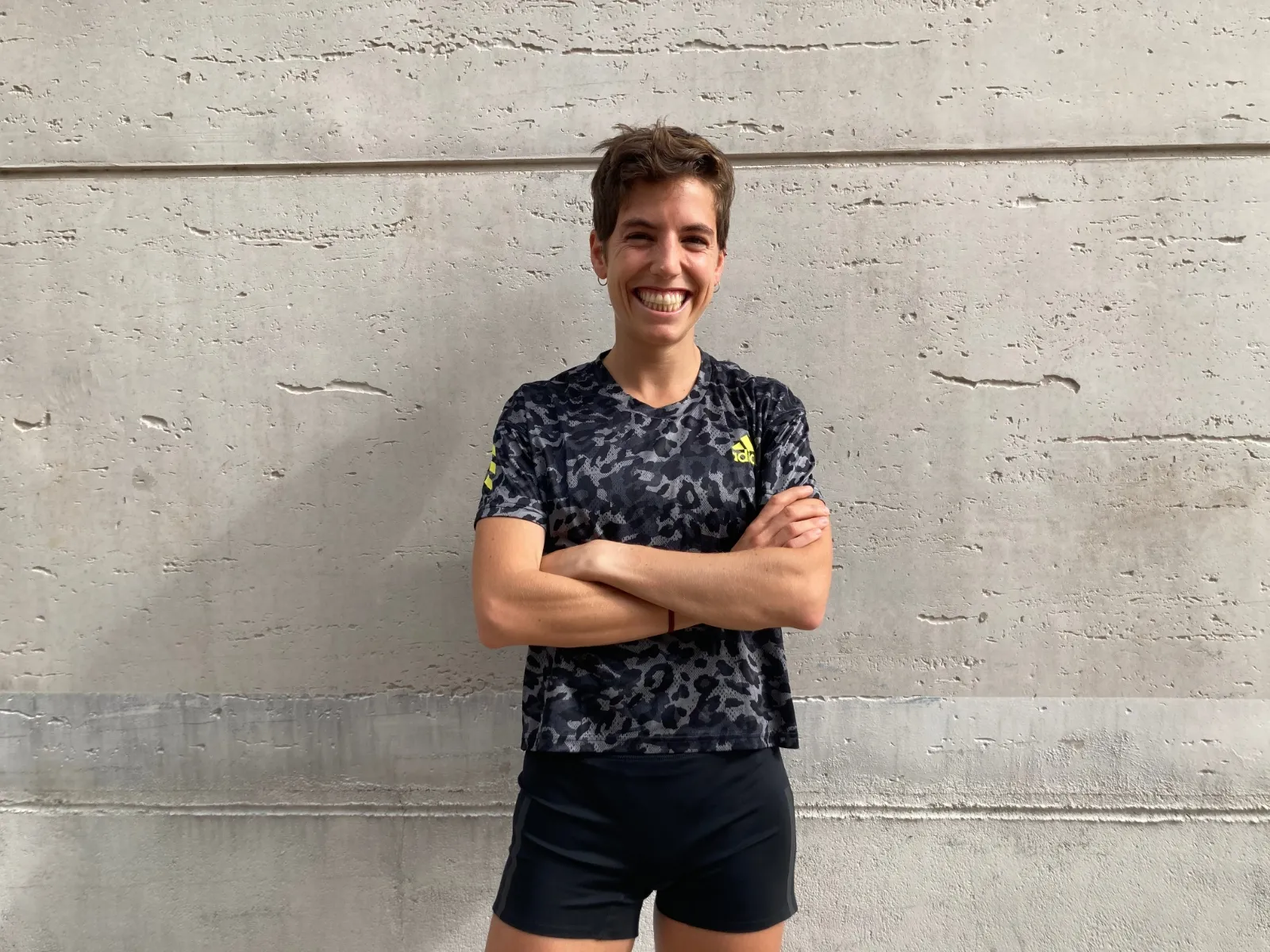 Marta Pérez en un entrenamiento.