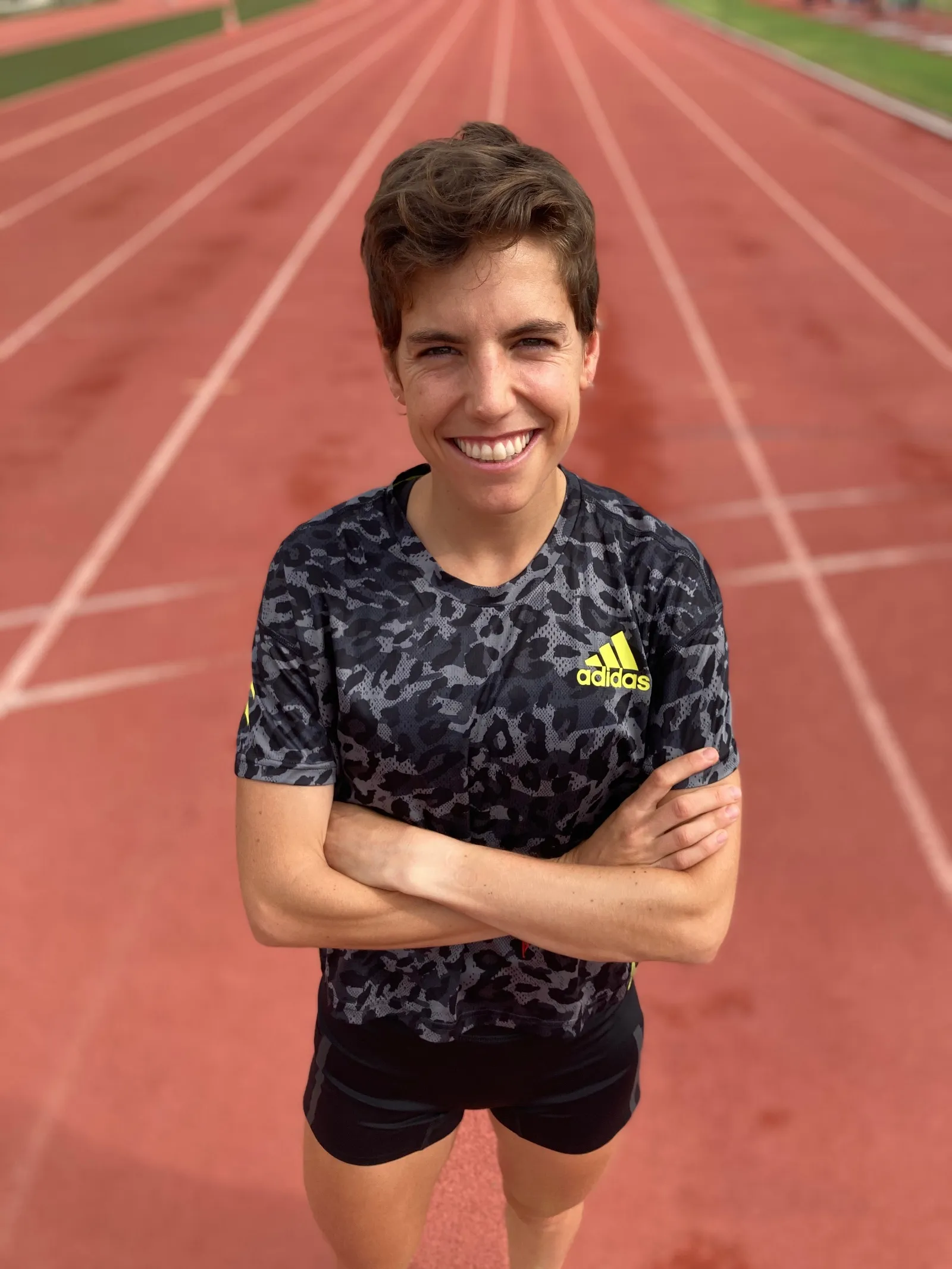 Marta Pérez en un entrenamiento.