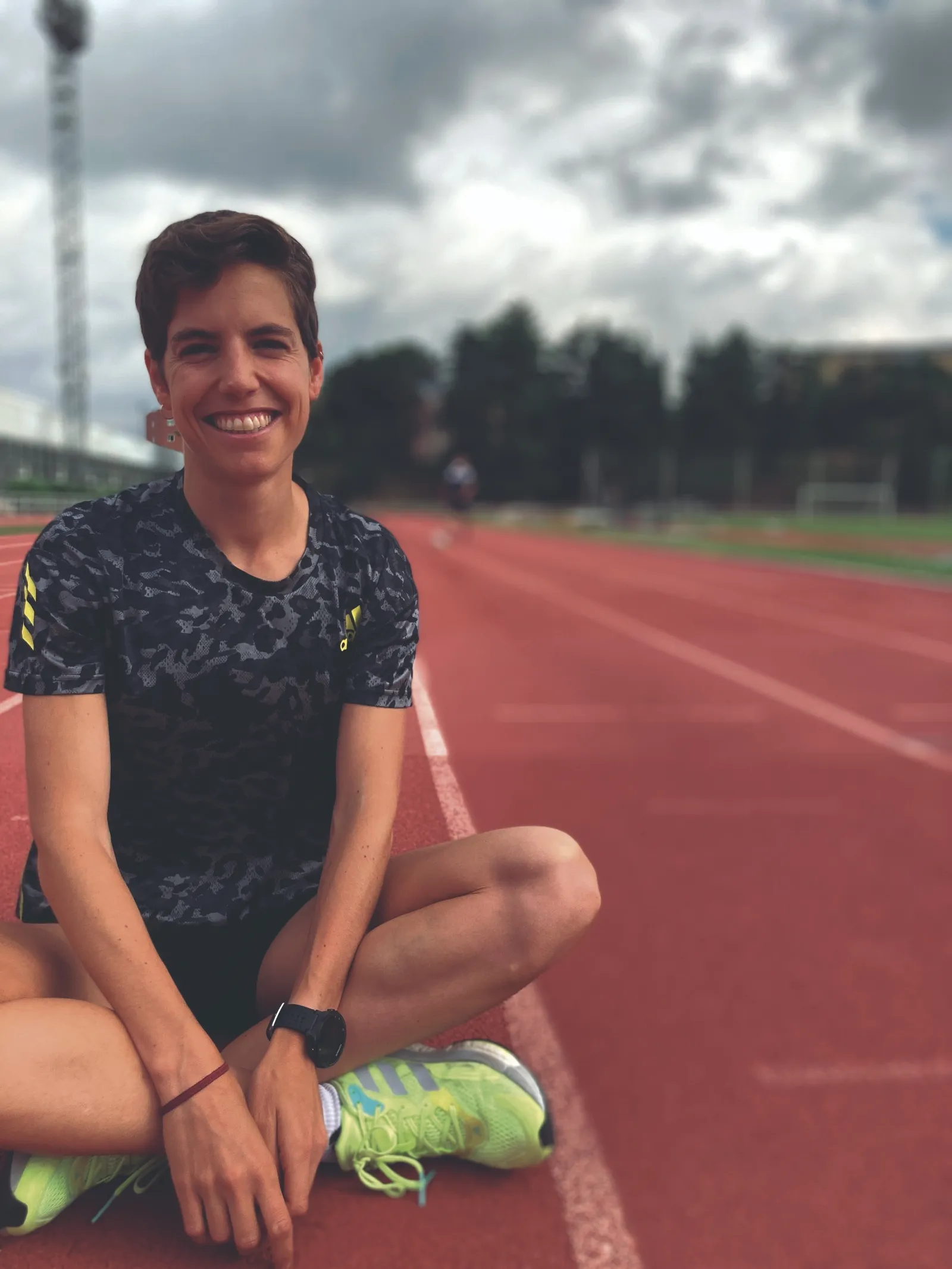 Marta Pérez en un entrenamiento.