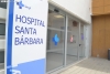 Acceso al hospital Santa Bárbara de Soria.