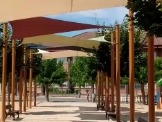 Parques renovados en San Esteban de Gormaz.