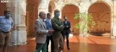Una imagen de la visita del consejero al Palacio Ducal de Medinaceli. /SN