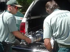 Ejercicios de prácticas de los GEAS en La Fuentona.