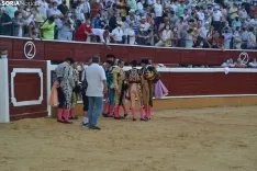 Una imagen de la tarde este sábado en la plaza de toros de San Benito. /SN